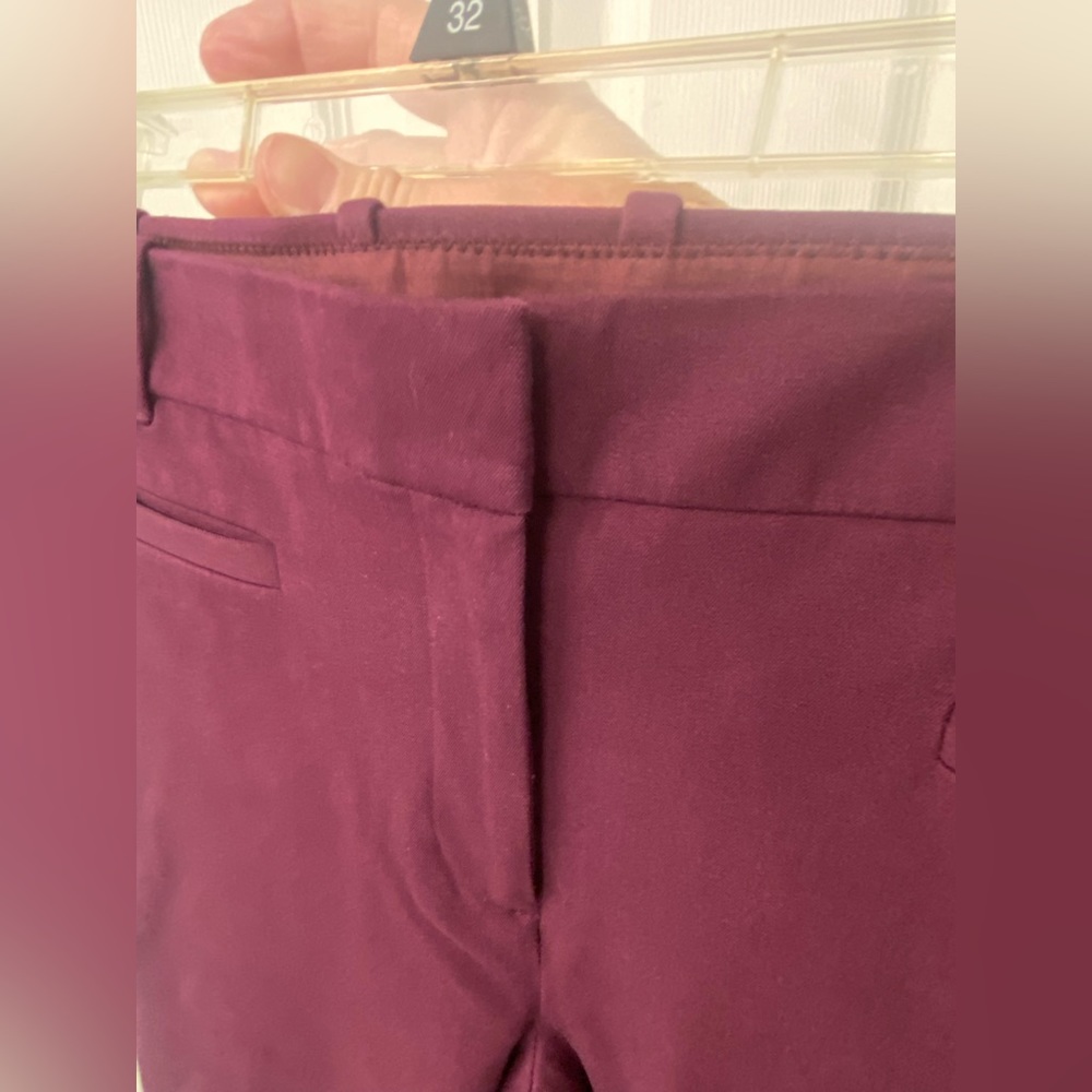 J Crew Factory Ruby Style Pant - Deep Wine Color … - image 3